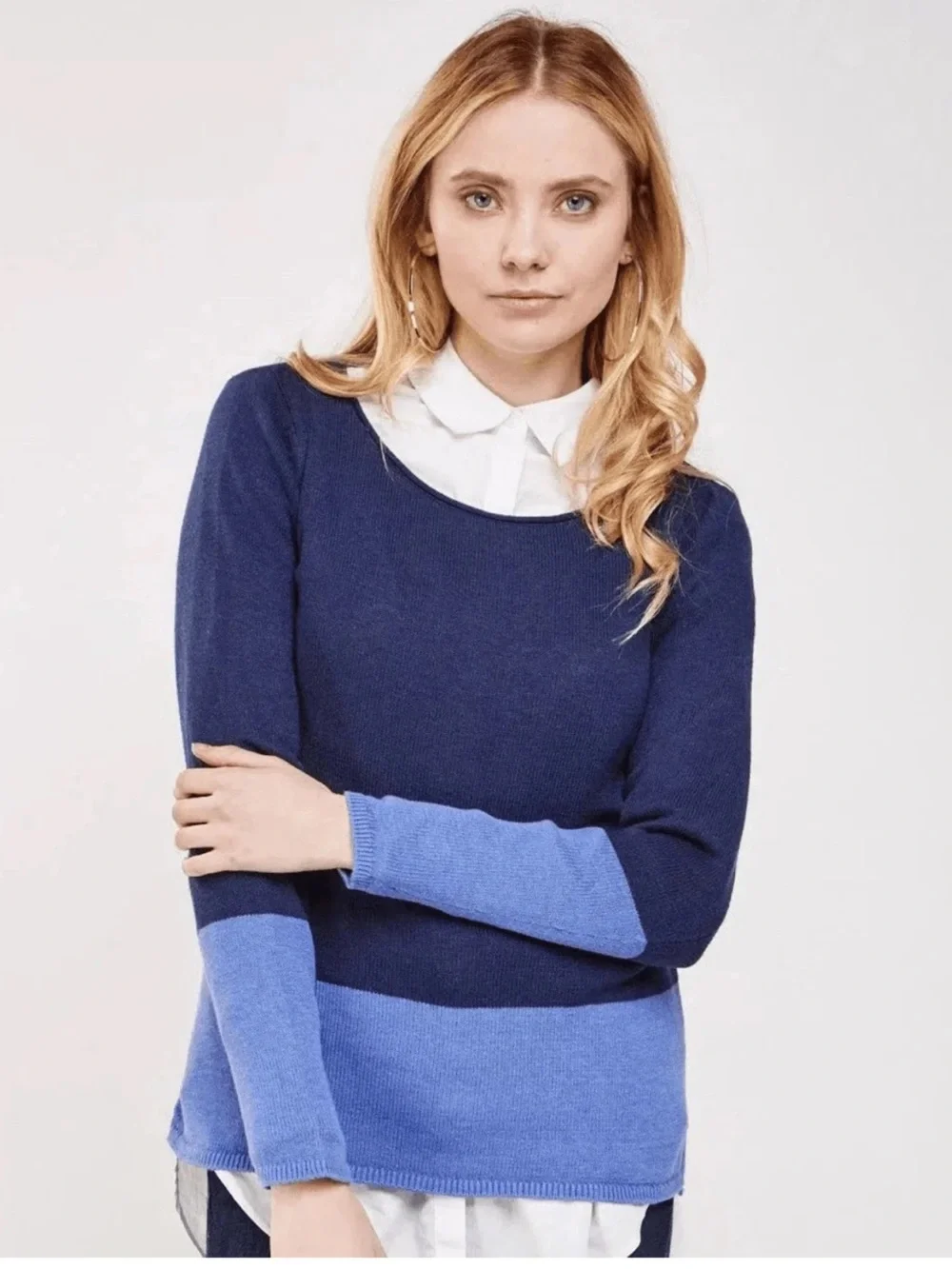 NWOT Old Navy Colorblock Blue Sweater
